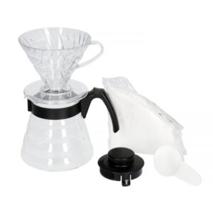 Hario V60 Craft Coffee Maker - dripper + server + filters - Image 2